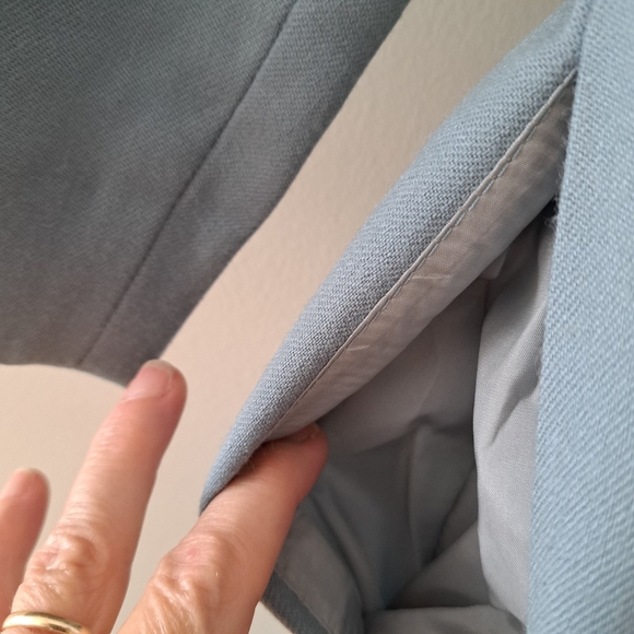 Wool crepe sheath mock neck dress - Picture 6 of 8